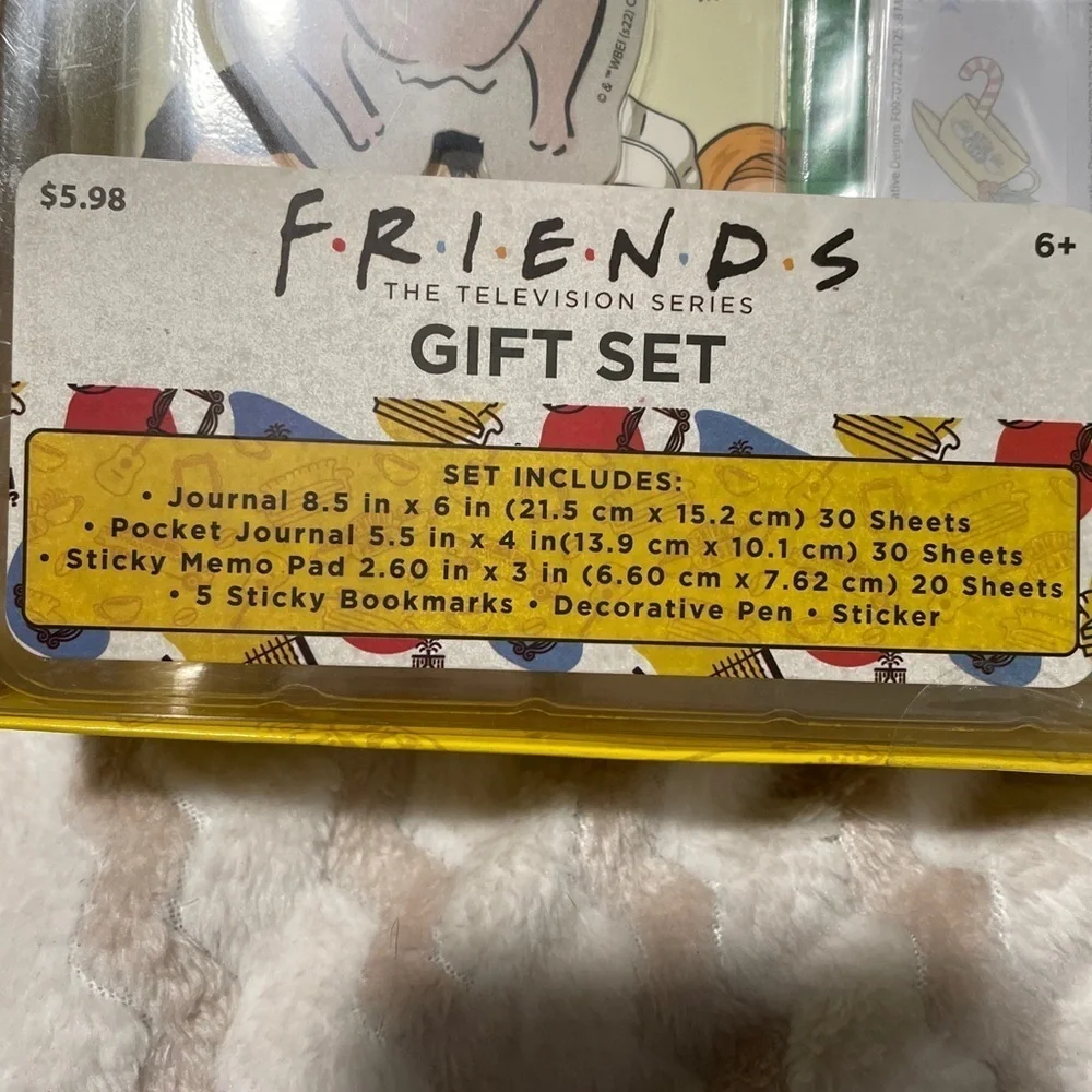 Friends Tv Show Gift Set Journal Bookmarks Pen Sticker Christmas Turkey